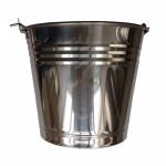 Stainless steel bucket, diameter 22 cm, capacity 4.5 l